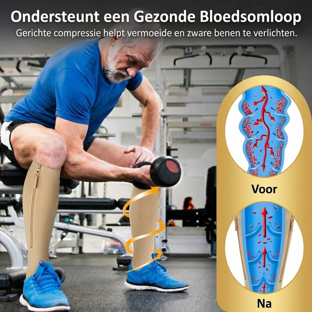 VenoZip™ Compressiesokken met Rits