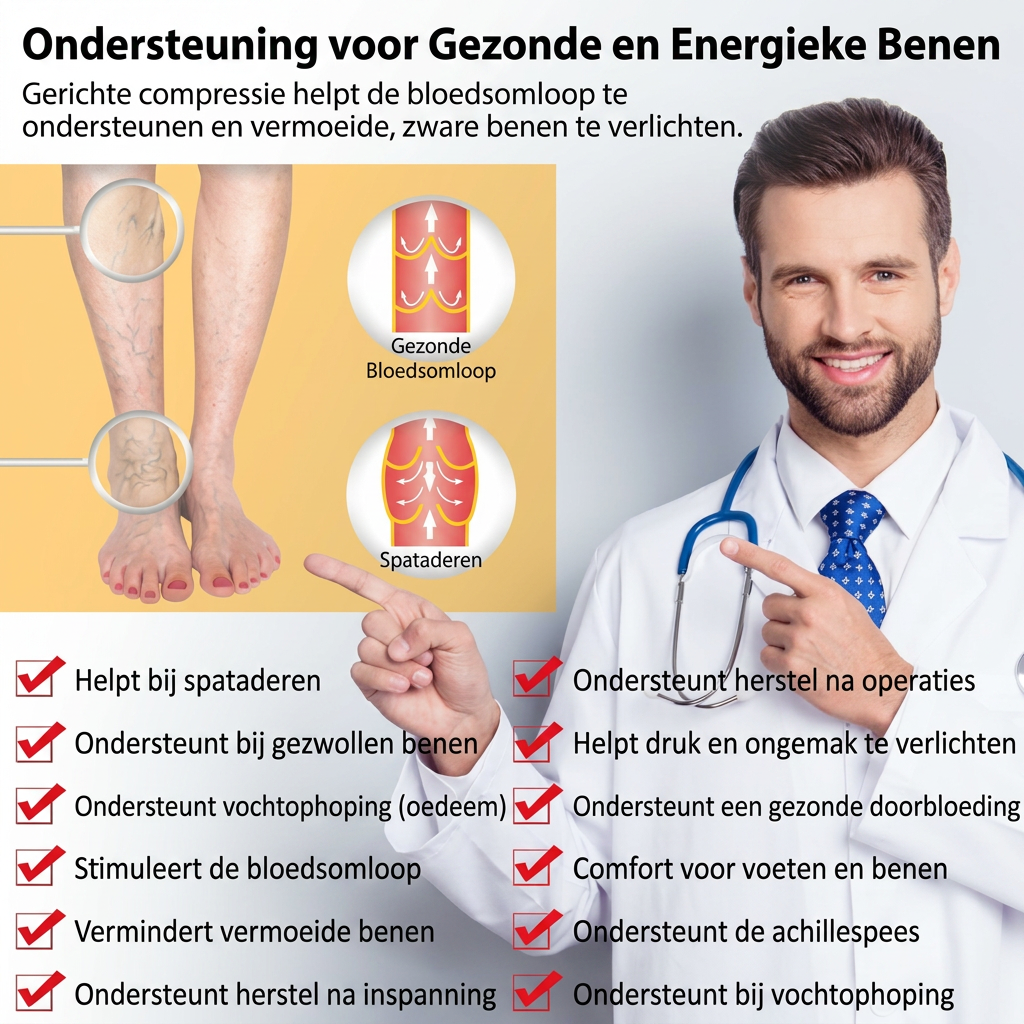 VenoZip™ Compressiesokken met Rits