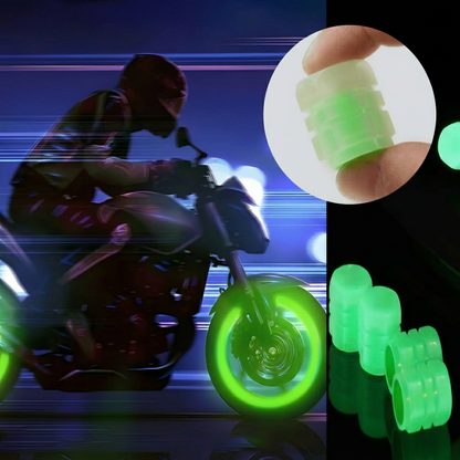 LumiDrive™ Fluorescerende Ventieldoppen – Universeel