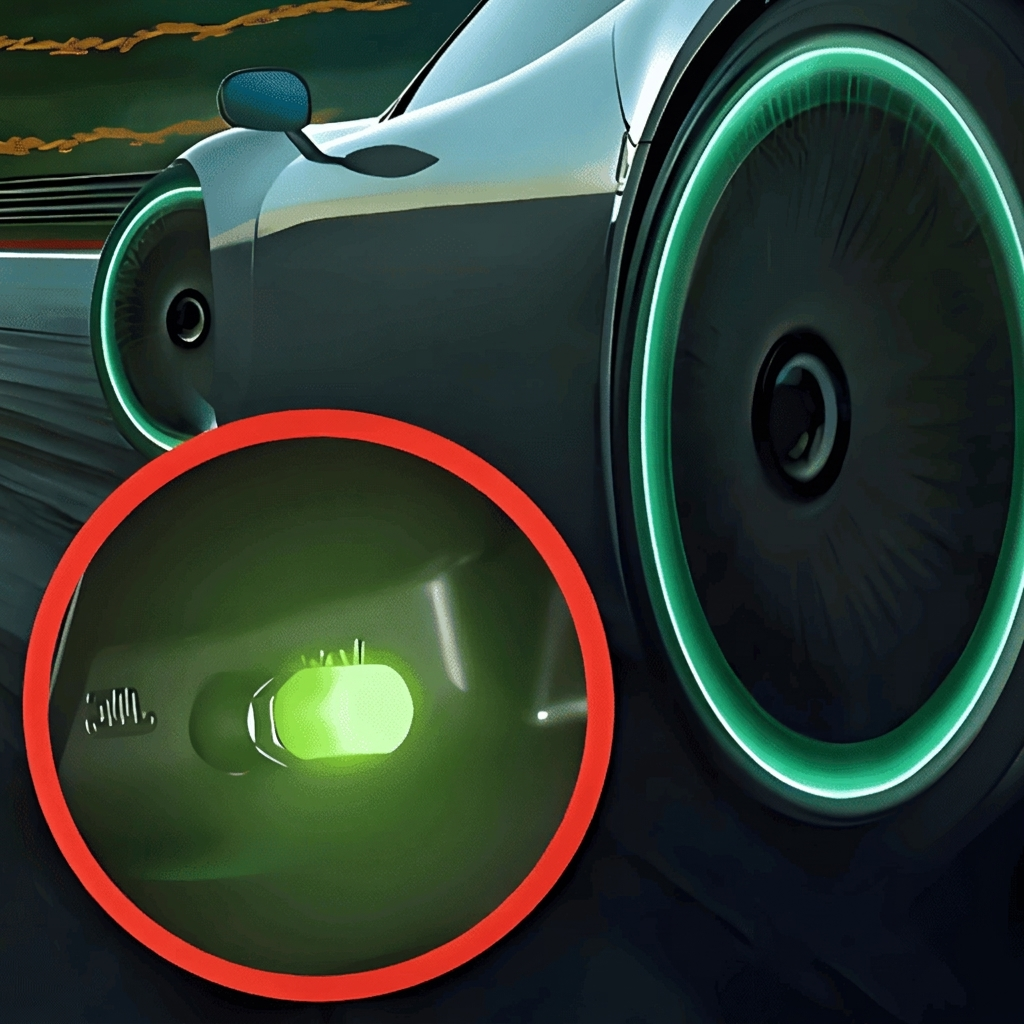 LumiDrive™ Fluorescerende Ventieldoppen – Universeel