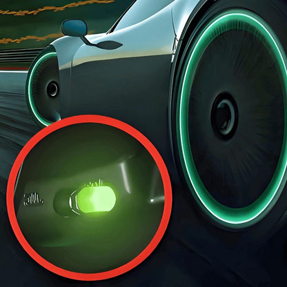 LumiDrive™ Fluorescerende Ventieldoppen – Universeel