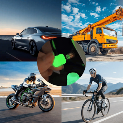 LumiDrive™ Fluorescerende Ventieldoppen – Universeel