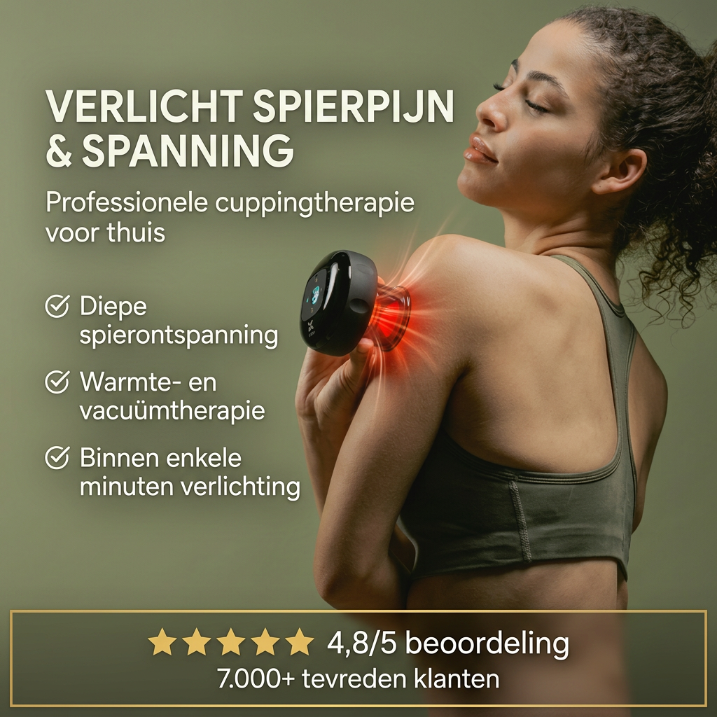 REVO™ | Red Light Cupping Therapie Massager met Warmtefunctie