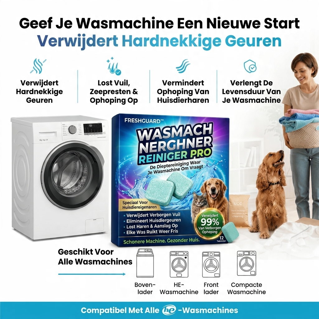 FreshGuard™ Professionele Wasmachinereiniger