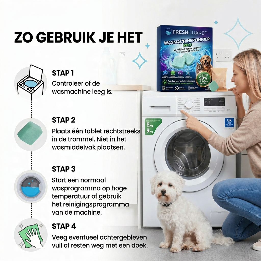 FreshGuard™ Professionele Wasmachinereiniger