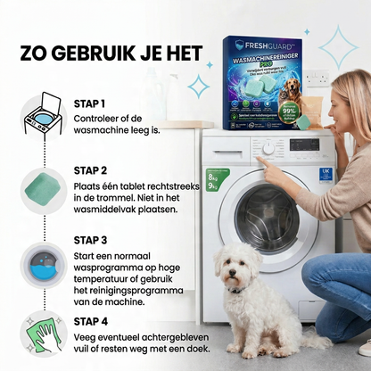FreshGuard™ Professionele Wasmachinereiniger