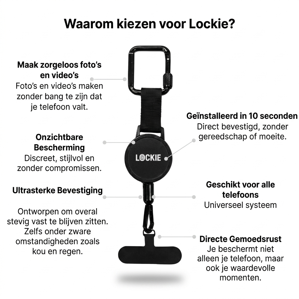 Lockie™ Anti‑Val Band voor Veilige Grip