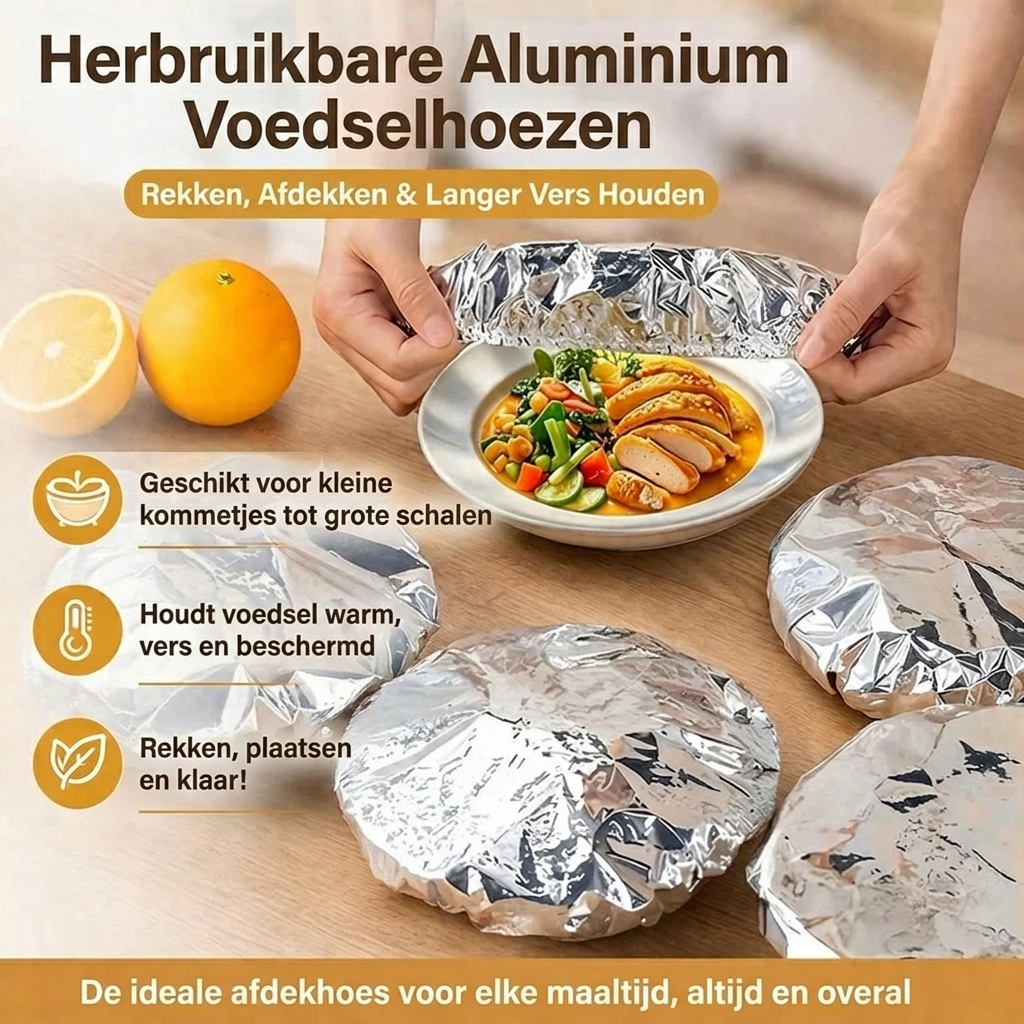 HeatGuard™ Aluminium Warmtebeschermers – Zonder Plastic