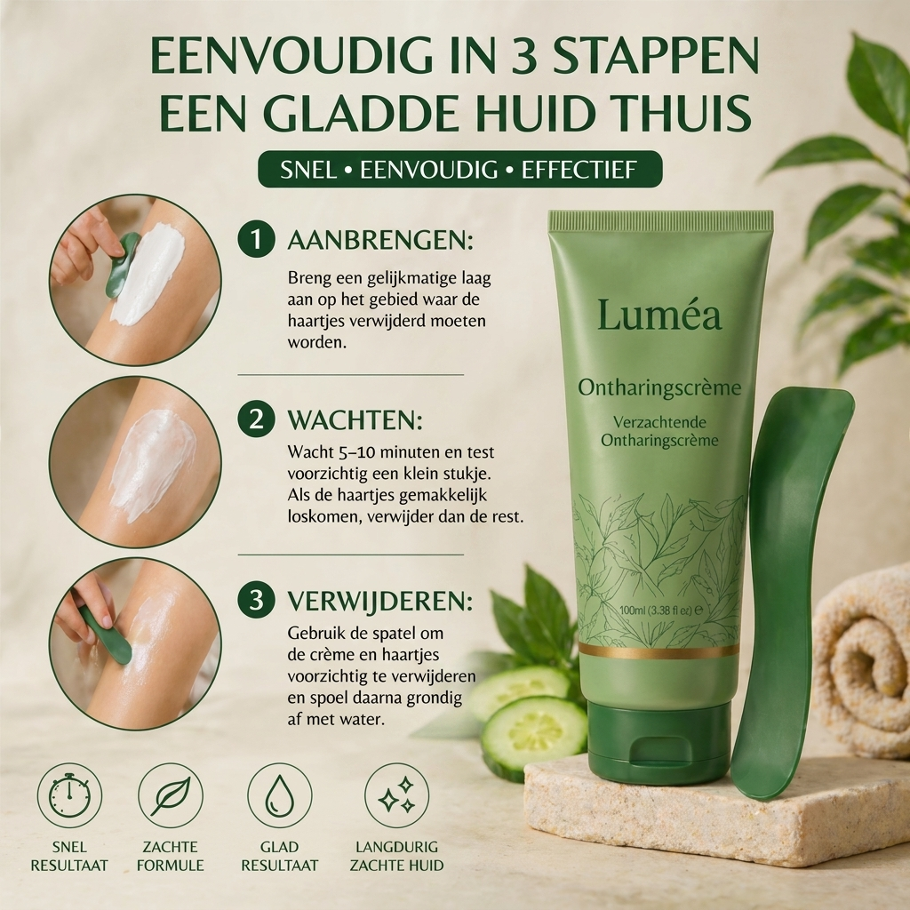 Luméa | Zachte Ontharingscrème voor Dames en Heren  • Zichtbaar resultaat