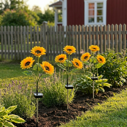 FloraSunflower™ Zonne‑energie Tuinlamp met Bloemdesign