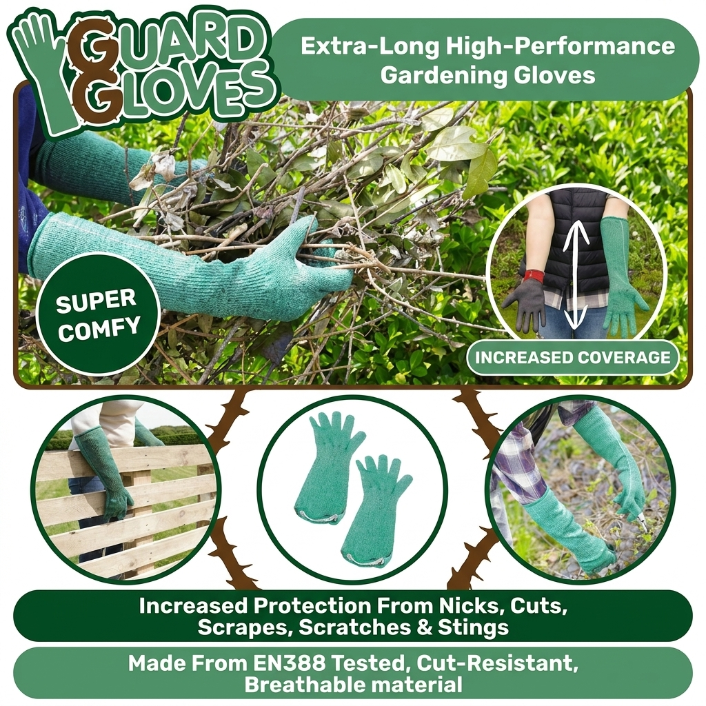 SafeHand™ Tuinhandschoenen met Snij‑ en Doornbescherming