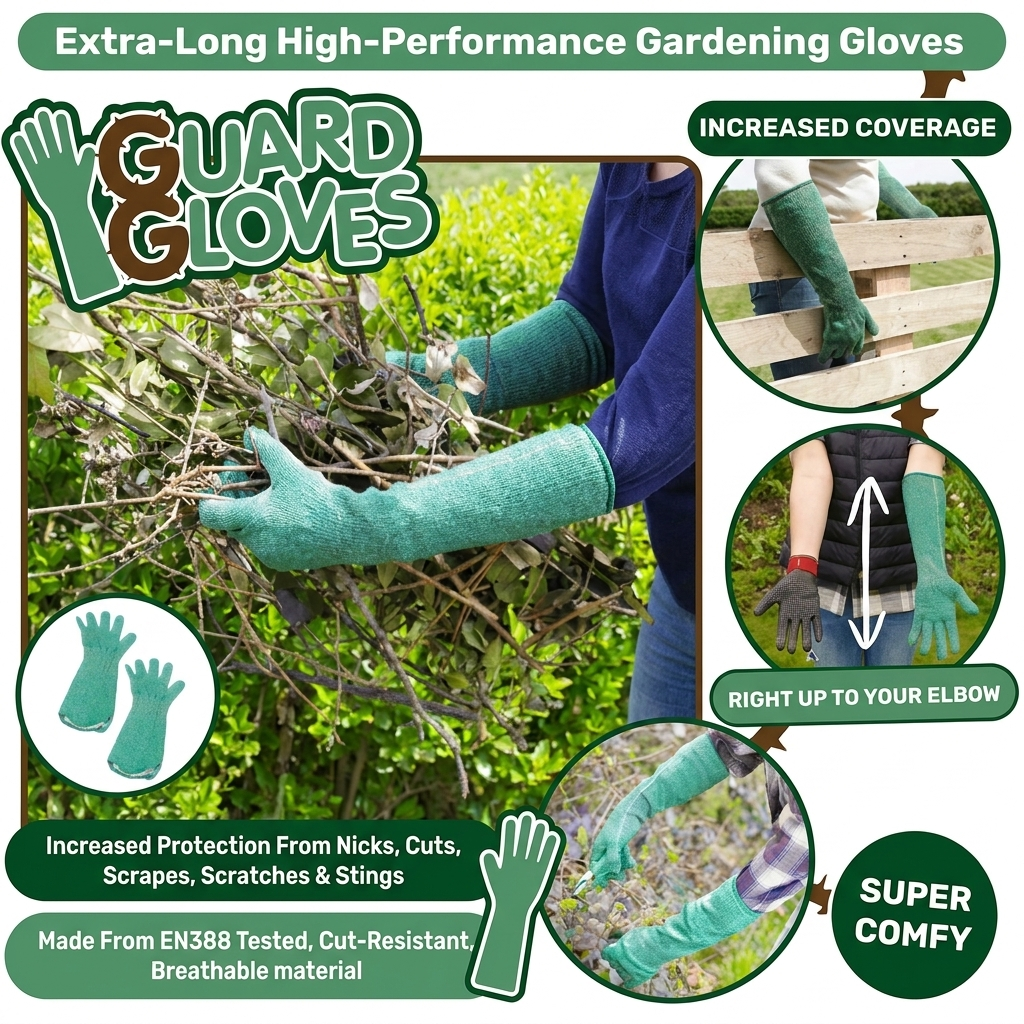 SafeHand™ Tuinhandschoenen met Snij‑ en Doornbescherming
