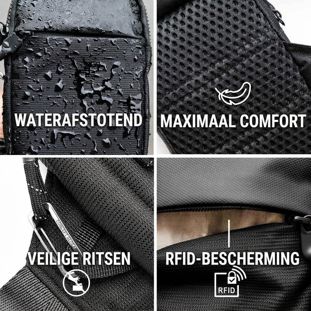 Voyago™ Praktische Slingtas voor Dagelijks en Reizen