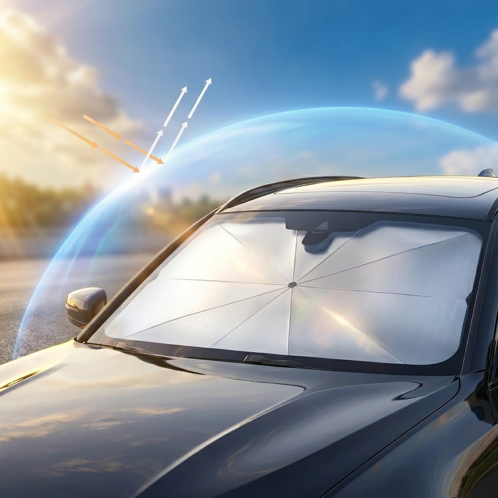 SunGuard™ Opvouwbare Zonbescherming voor Koele Auto