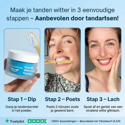 SweetSmile|  Tandpoeder voor Natuurlijk Wittere Tanden