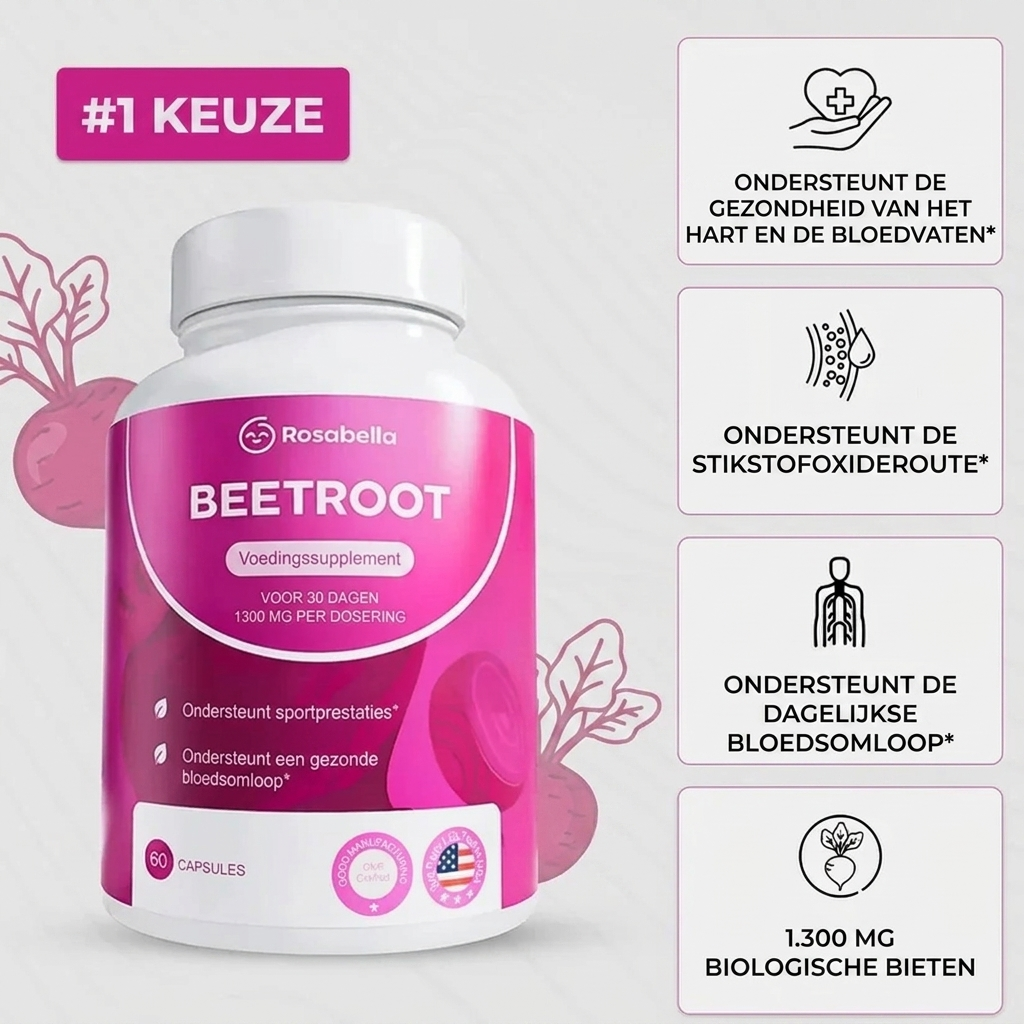 Rosabella™ Rode Biet Capsules voor Vitaliteit