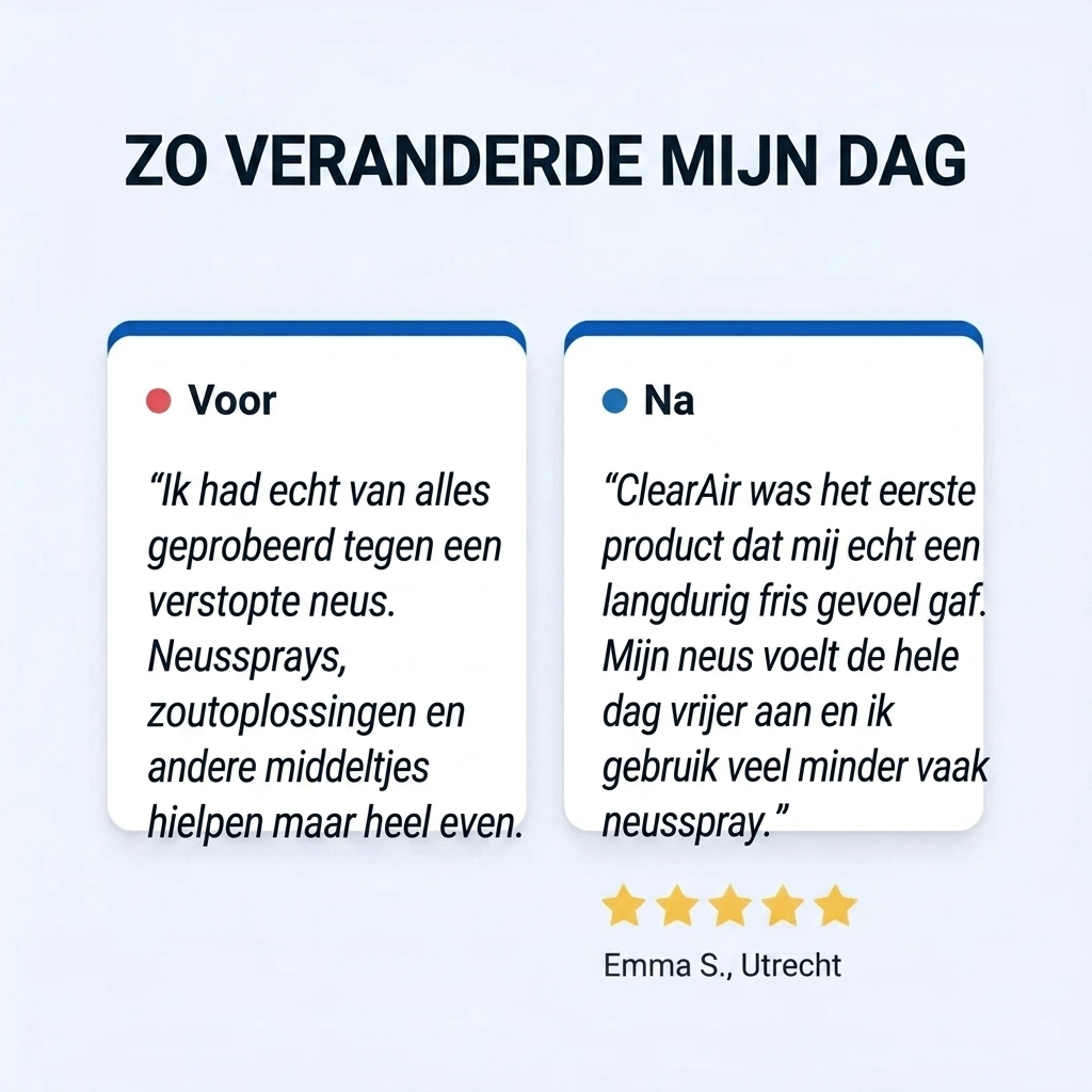 ClearAir™ Neusinhaler voor Vrijere Ademhaling