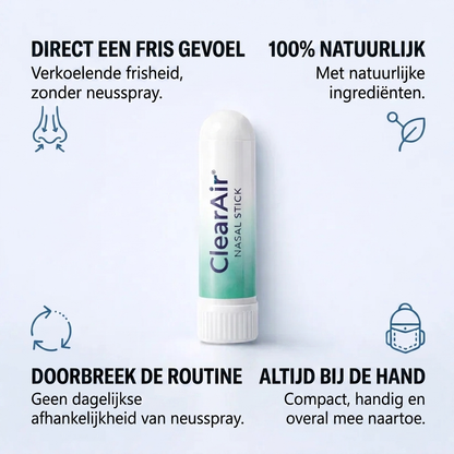 ClearAir™ Neusinhaler voor Vrijere Ademhaling