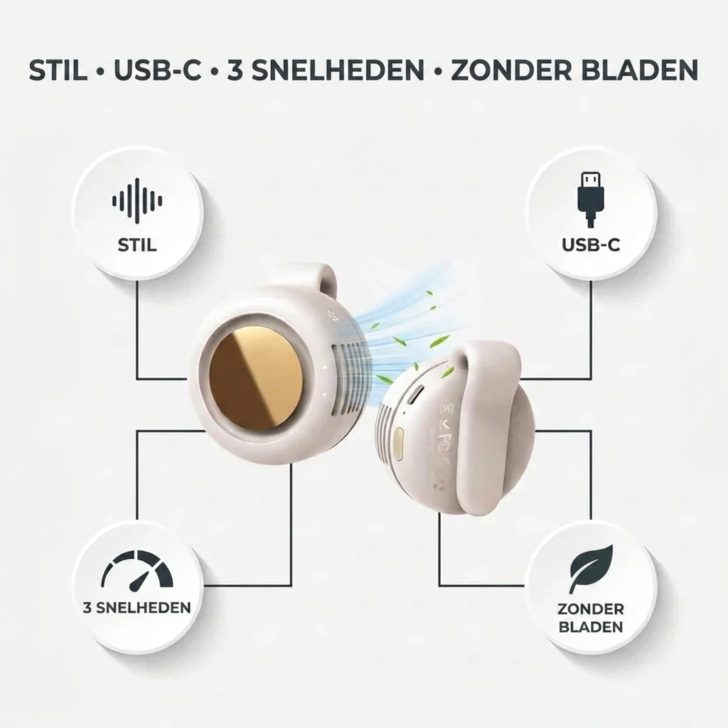 CoolBreeze™ Mini Airco tegen Zomerse Warmte