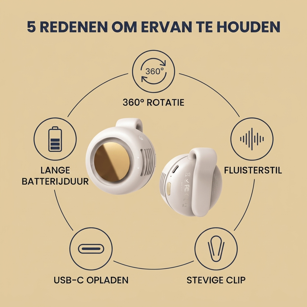 CoolBreeze™ Mini Airco tegen Zomerse Warmte
