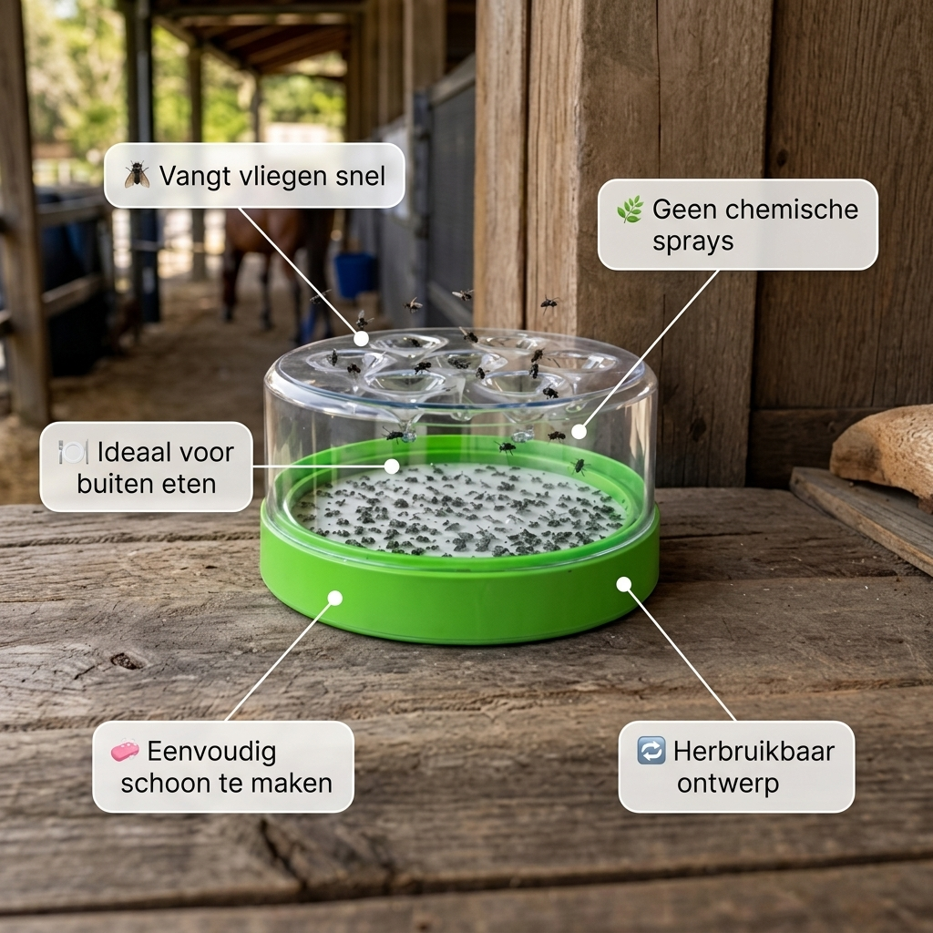 FlyTrap™ Effectieve Herbruikbare Vliegenval