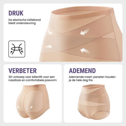 Curvella™ Plus Size Hoge Taille Corrigerende Slip