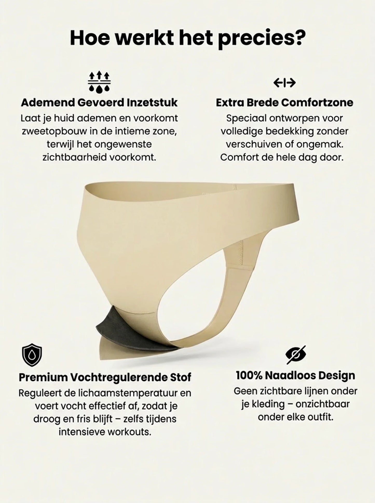 Hofstede Naadloze High Rise String – Onzichtbaar & Camel Toe-proof