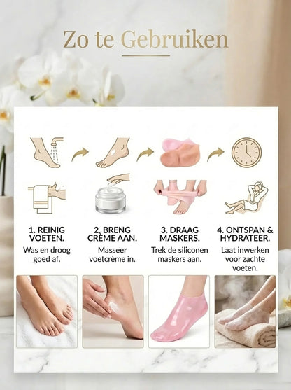 SilkyFeet™ | Intensief hydraterend voetmasker