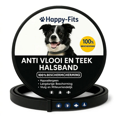 Anti Vlooien- en Tekenband – Natuurlijke Bescherming tot 8 Maanden | 1+1 GRATIS