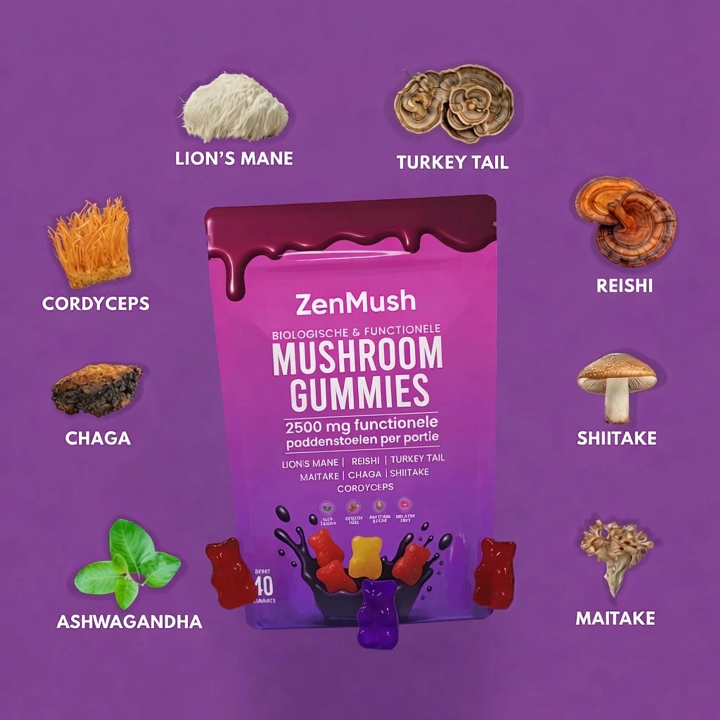 ZenMush Mushroom Gummies