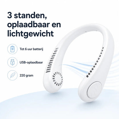 AirBreeze™ Handsfree Nekventilator voor Koele Dagen