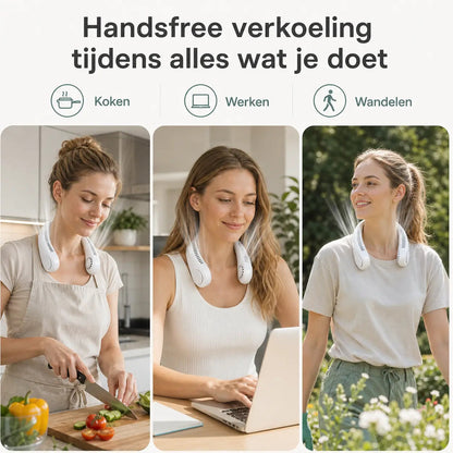 AirBreeze™ Handsfree Nekventilator voor Koele Dagen