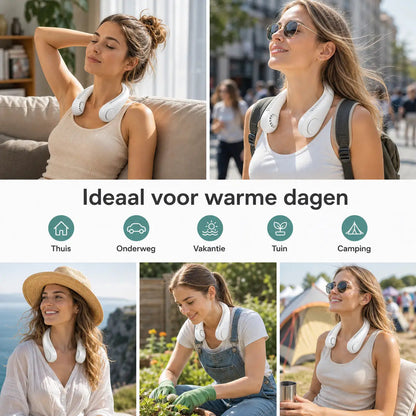 AirBreeze™ Handsfree Nekventilator voor Koele Dagen