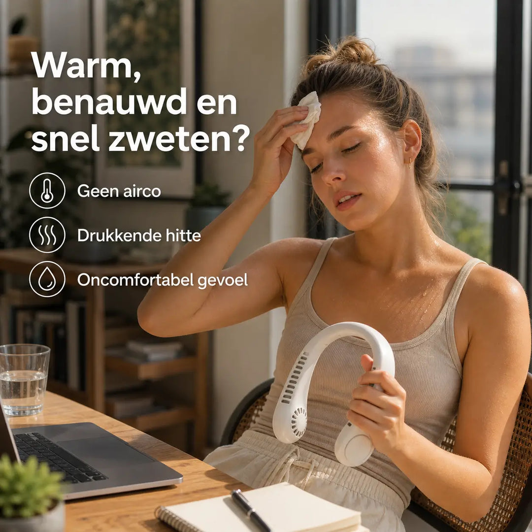 AirBreeze™ Handsfree Nekventilator voor Koele Dagen
