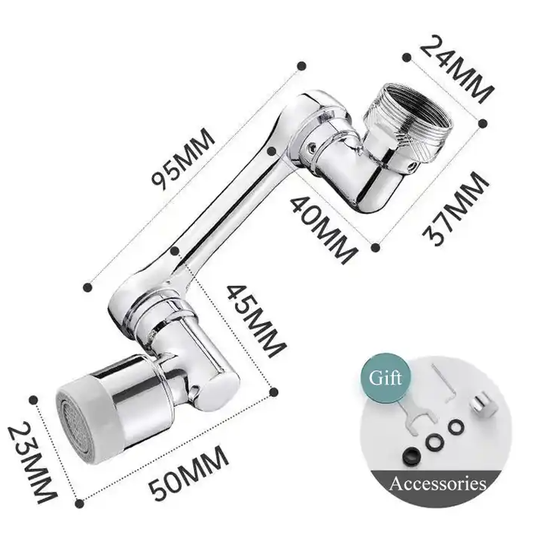 AquaFlex™ Flexibele Kraanbeluchter met 360° Rotatie