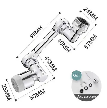 AquaFlex™ Flexibele Kraanbeluchter met 360° Rotatie