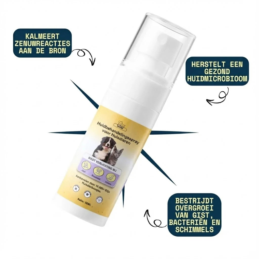Kalmerende Huidverzorgende Spray voor Huisdieren
